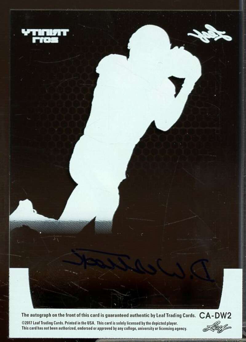 Dede Westbrook Rookie Card 2017 Leaf Trinity Clear Rookie Autographs #CADW2  Image 2
