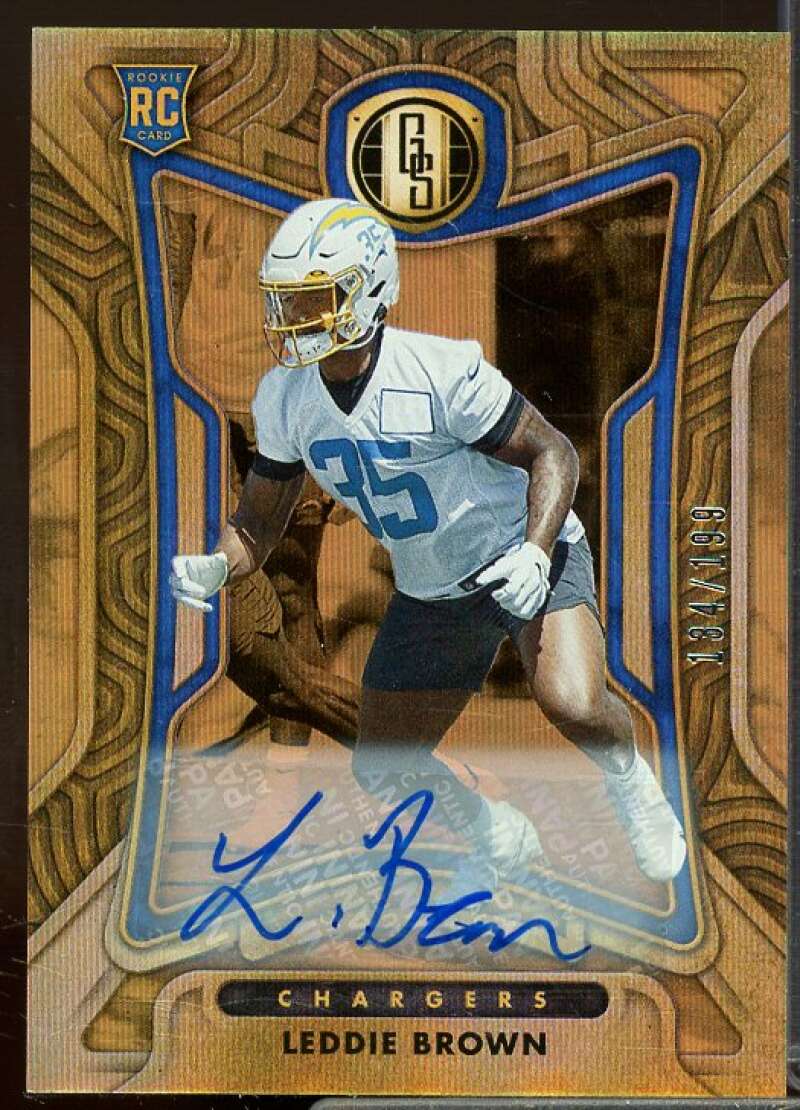 Leddie Brown/199 Rookie Card 2022 Panini Gold Standard Rookie Autographs #149  Image 1