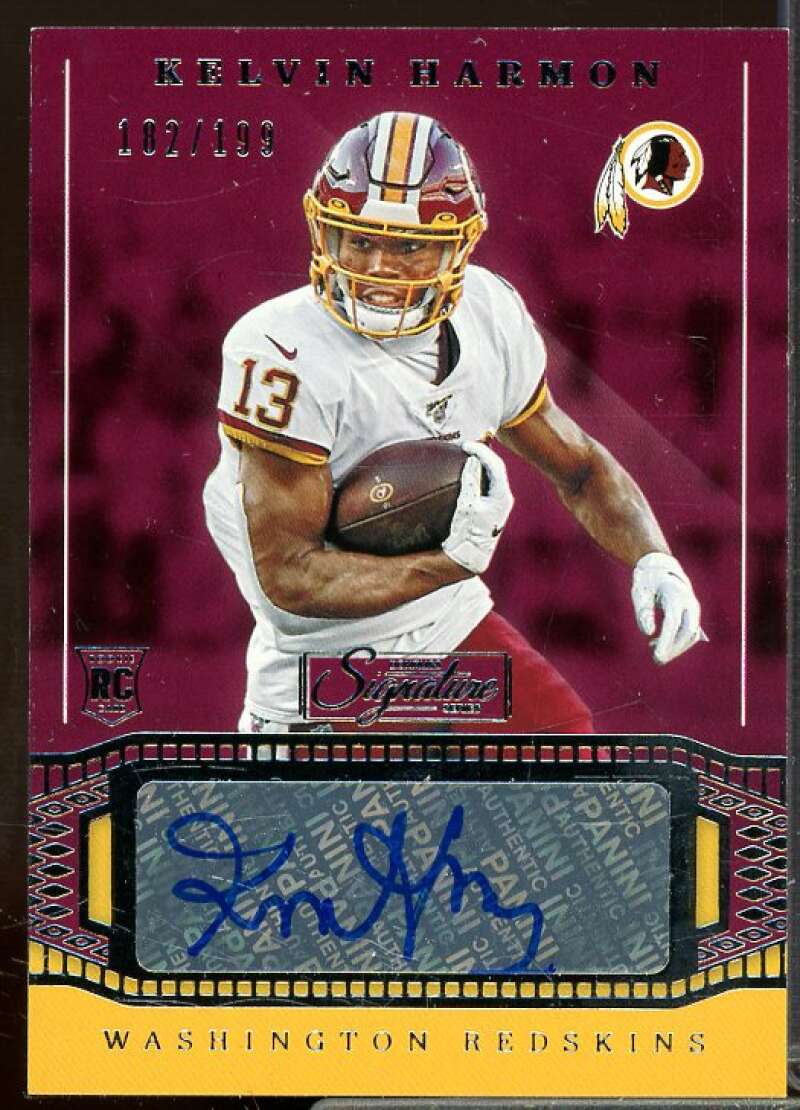 Kelvin Harmon/199 Rookie Card 2019 Donruss Signature Series Rookie Auto #9  Image 1