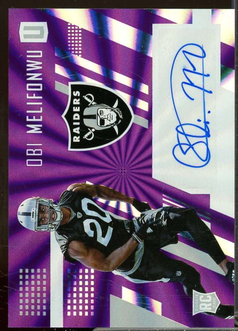 Obi Melifonwu/99 Rookie 2017 Panini Unparalleled Rookie Autographs Purple #214  Image 1