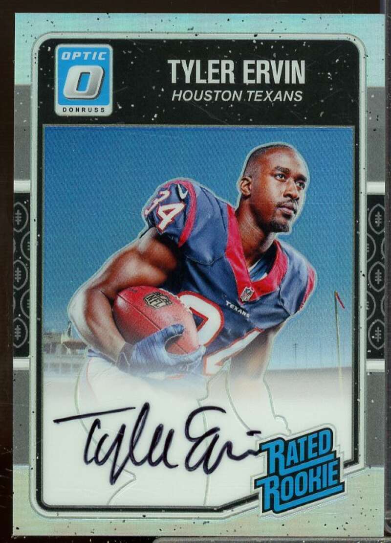 Tyler Ervin Card 2016 Donruss Optic Rated Rookies Autographs Holo #198  Image 1