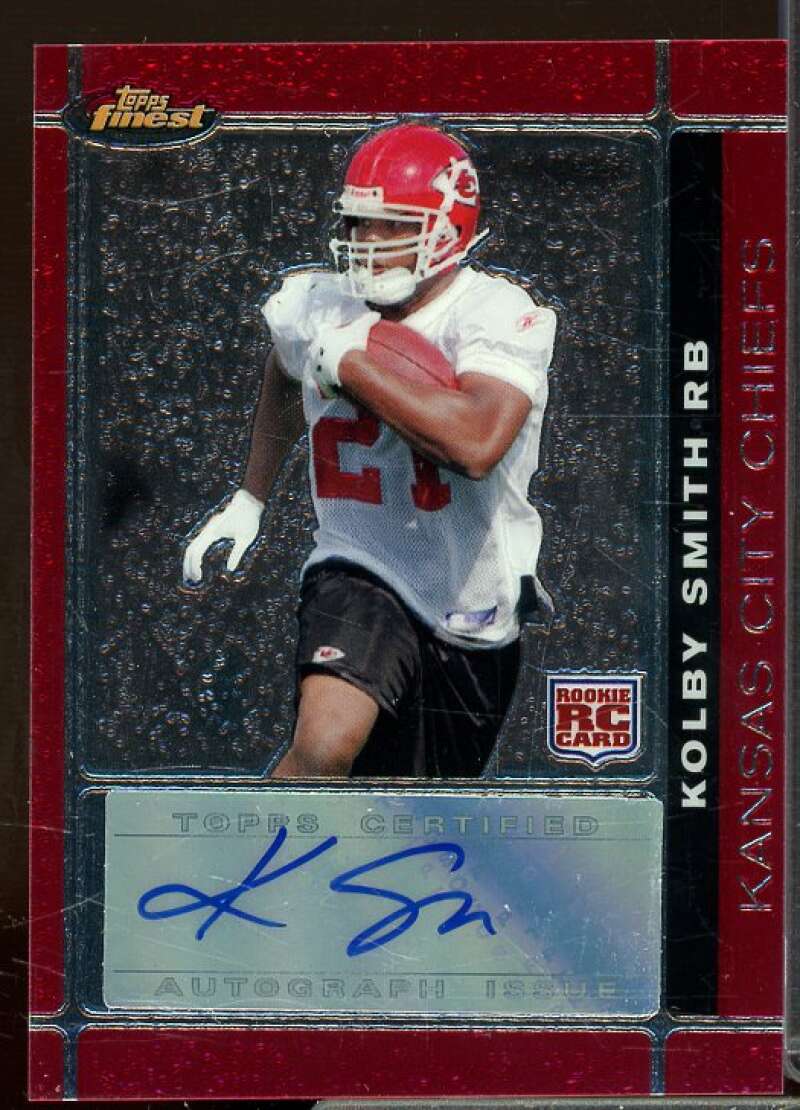 Kolby Smith H Rookie Card 2007 Finest Rookie Autographs #125  Image 1