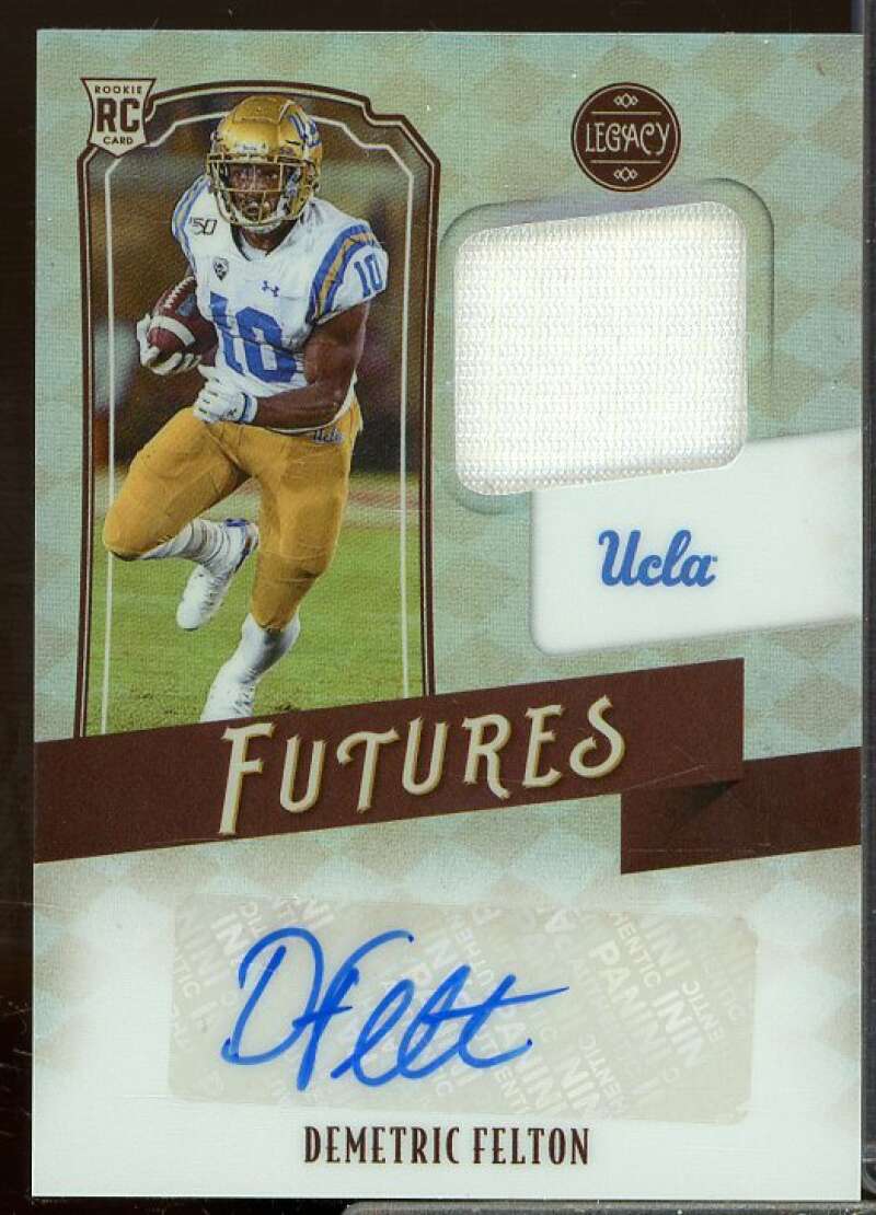 Demetric Felton/399 Card 2021 Panini Legacy Futures Patch Rookie Autographs #36  Image 1