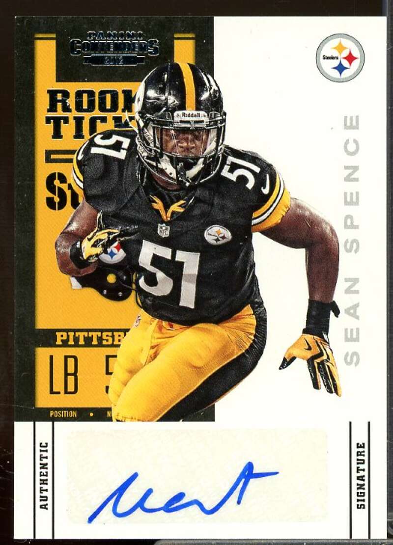 Sean Spence AU Rookie Card 2012 Panini Contenders Rookie #183  Image 1