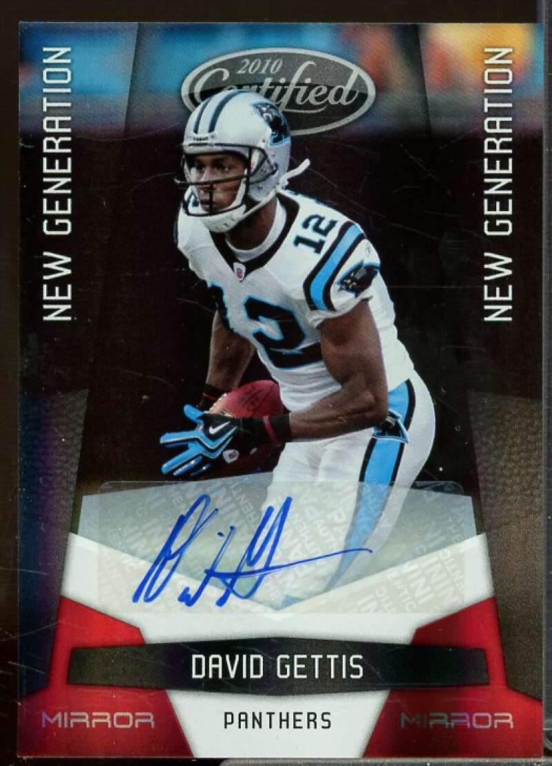 David Gettis/250 Rookie Card 2010 Certified Mirror Red Signatures #196  Image 1