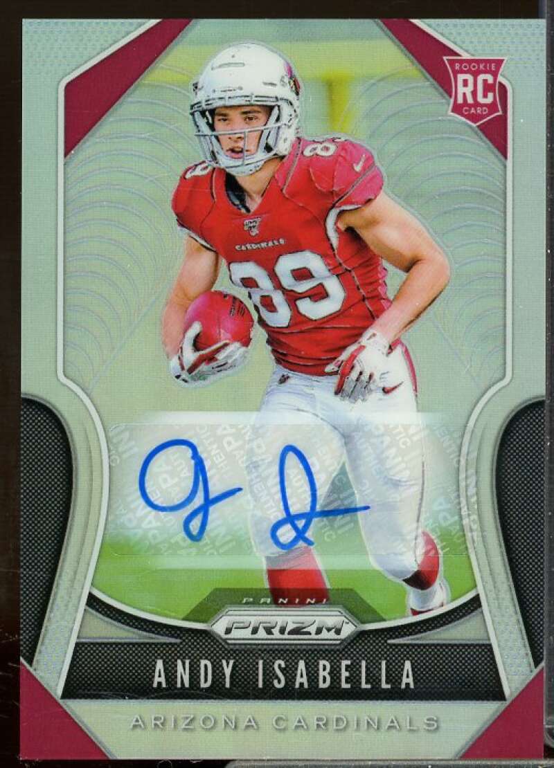 Andy Isabella Rookie Card 2019 Panini Prizm Rookie Autographs #349  Image 1