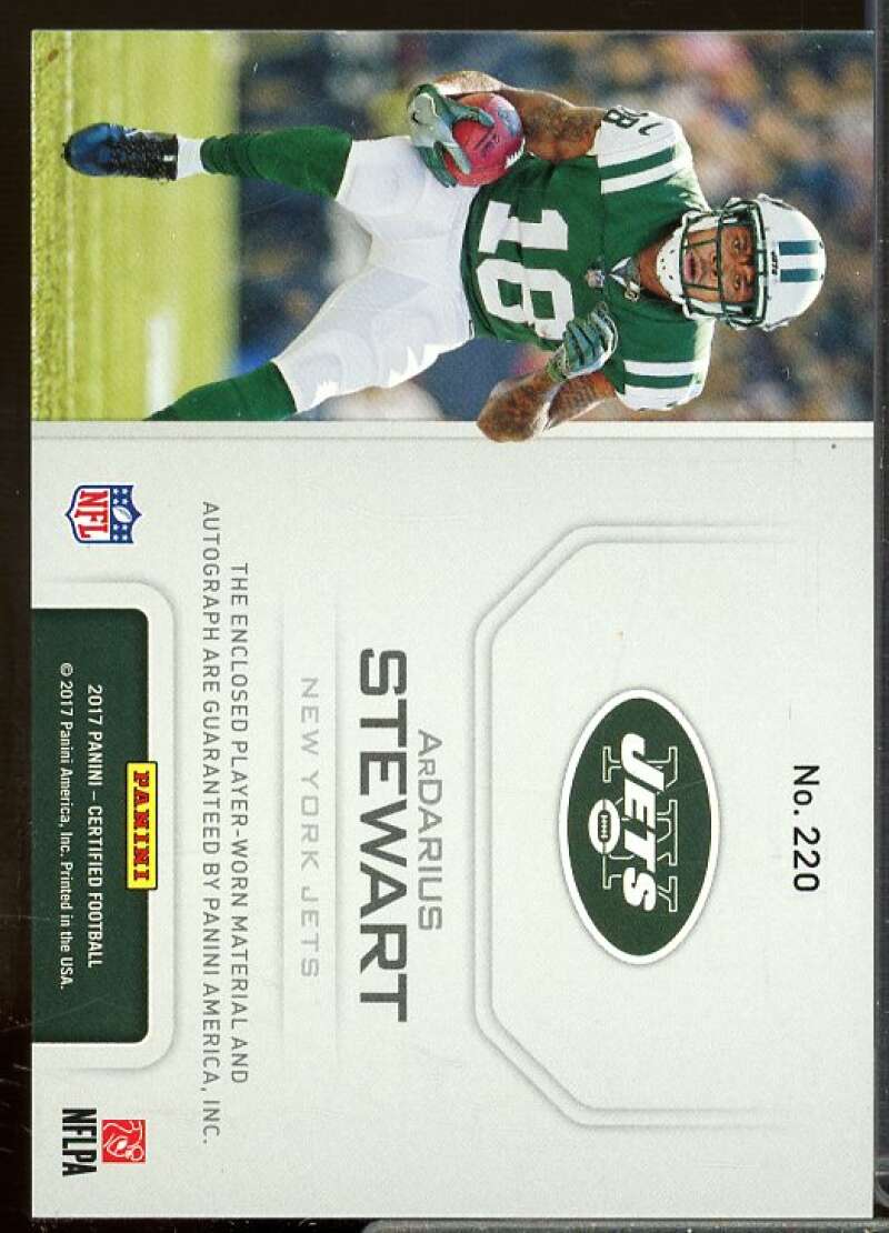 ArDarius Stewart JSY AU/499 Rookie Card 2017 Certified Rookie #220  Image 2