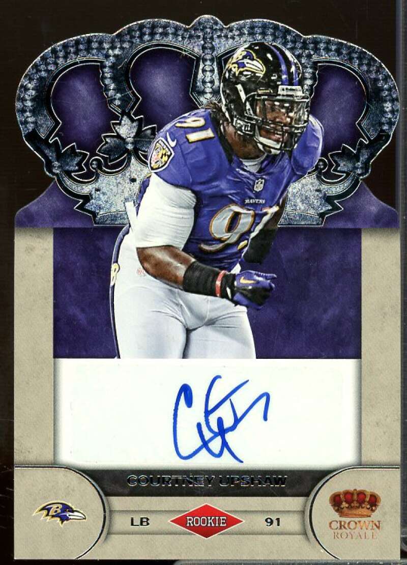 Courtney Upshaw/245 Rookie Card 2012 Crown Royale Rookie Signatures #20  Image 1