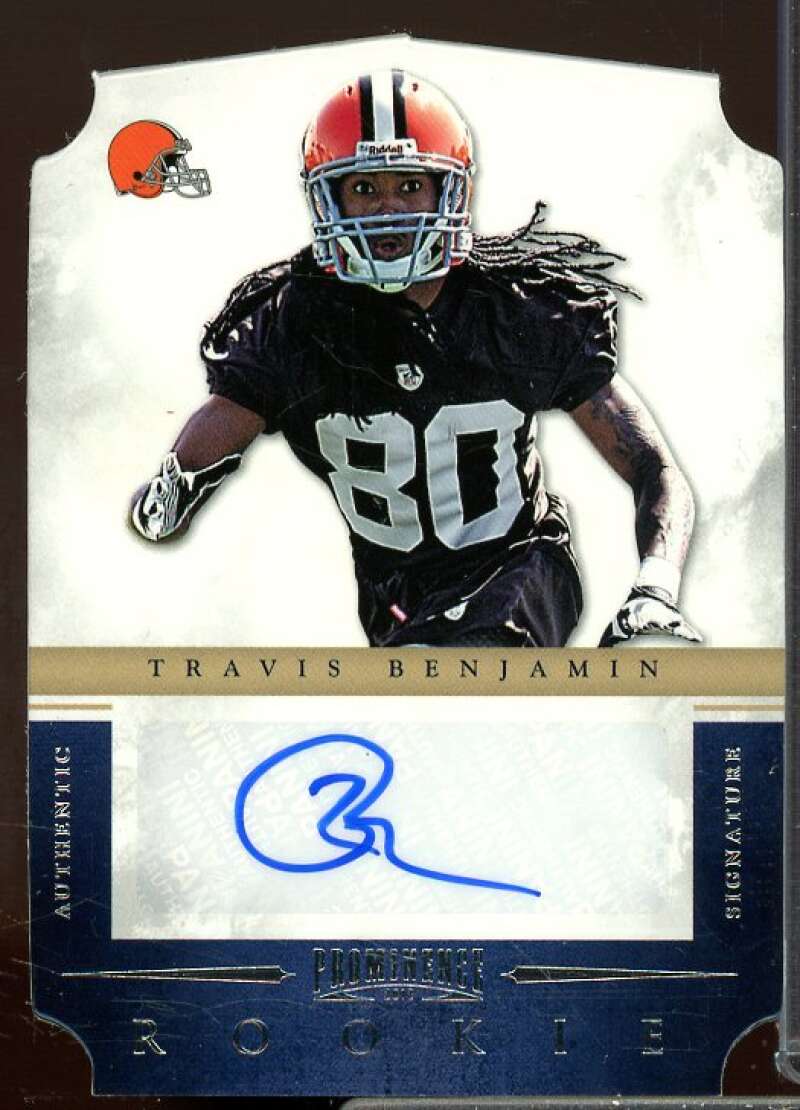 Travis Benjamin AU/199 Rookie Card 2012 Panini Prominence Rookie #183  Image 1