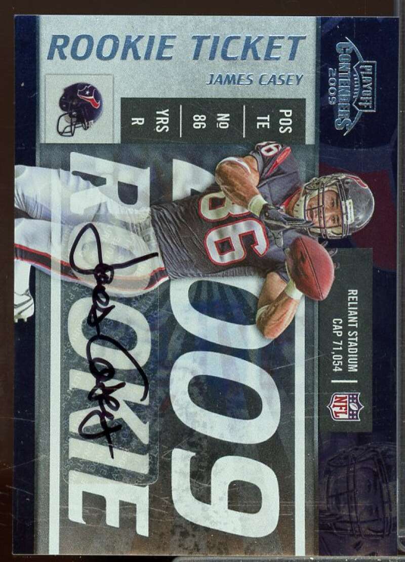 James Casey AU Rookie Card 2009 Playoff Contenders Rookie #168  Image 1