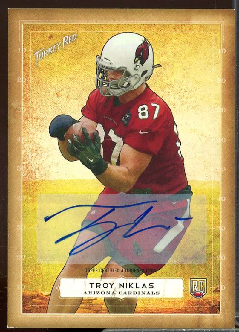 Troy Niklas Rookie Card 2014 Topps Turkey Red Rookie Autographs #18  Image 1