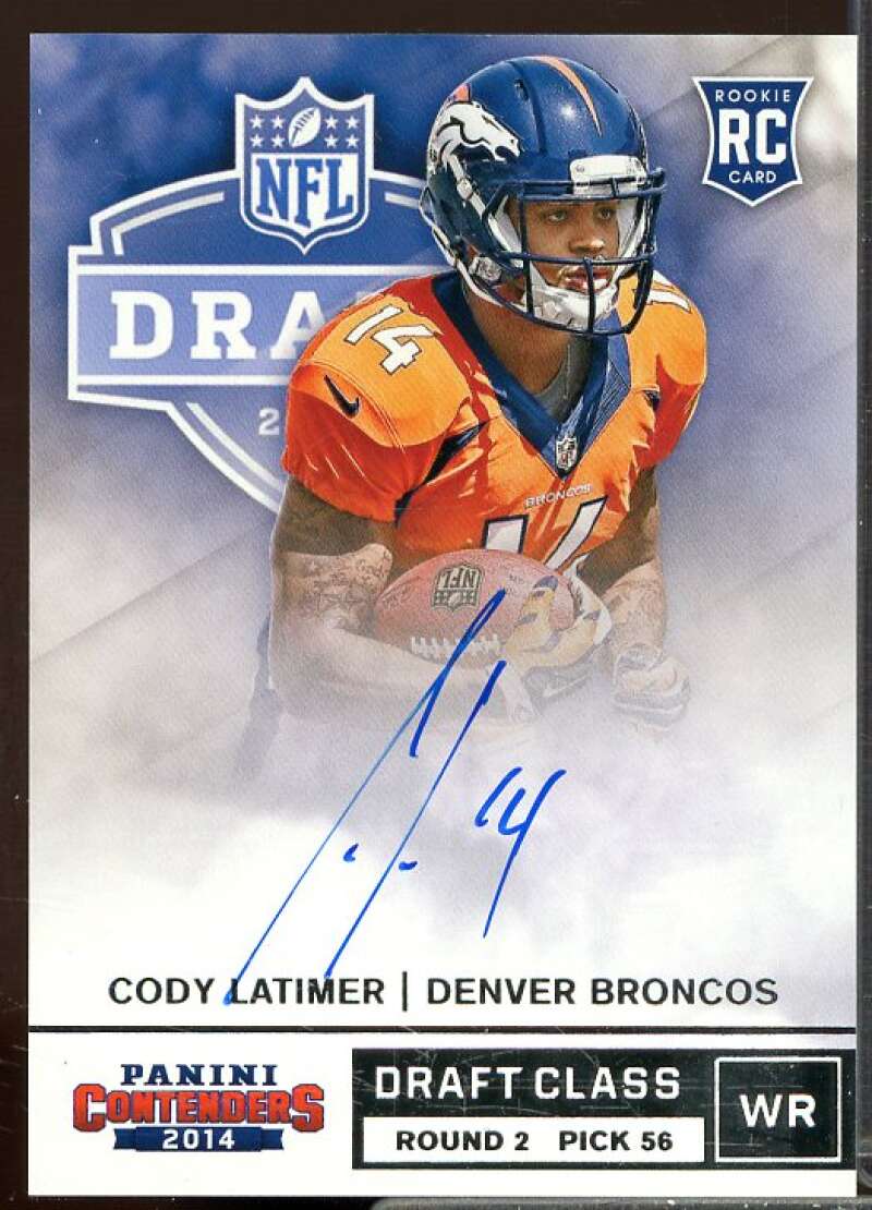 Cody Latimer Card 2014 Panini Contenders Draft Class Rookie Autographs #RDACL  Image 1