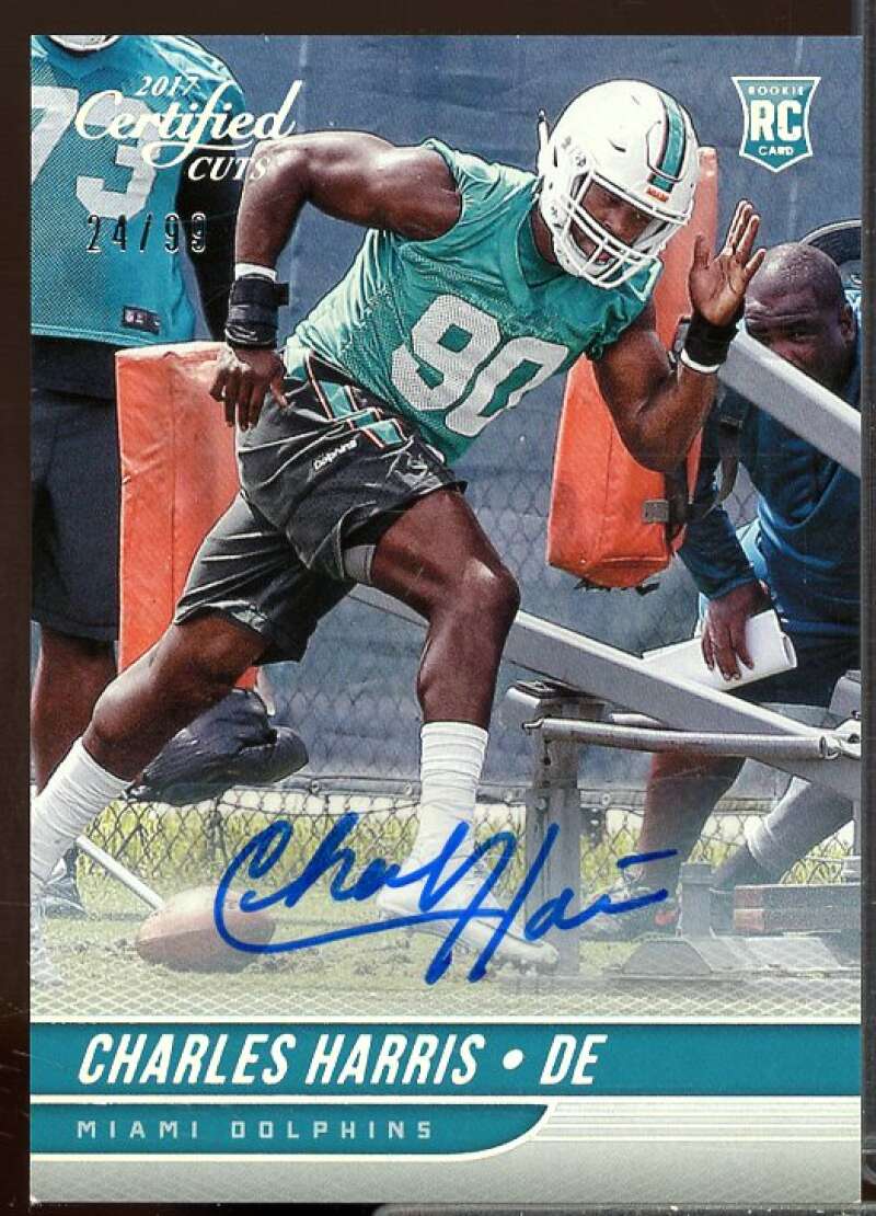 Charles Harris Rookie Card 2017 Certified Cuts Rookie Scripts Silver #176  Image 1