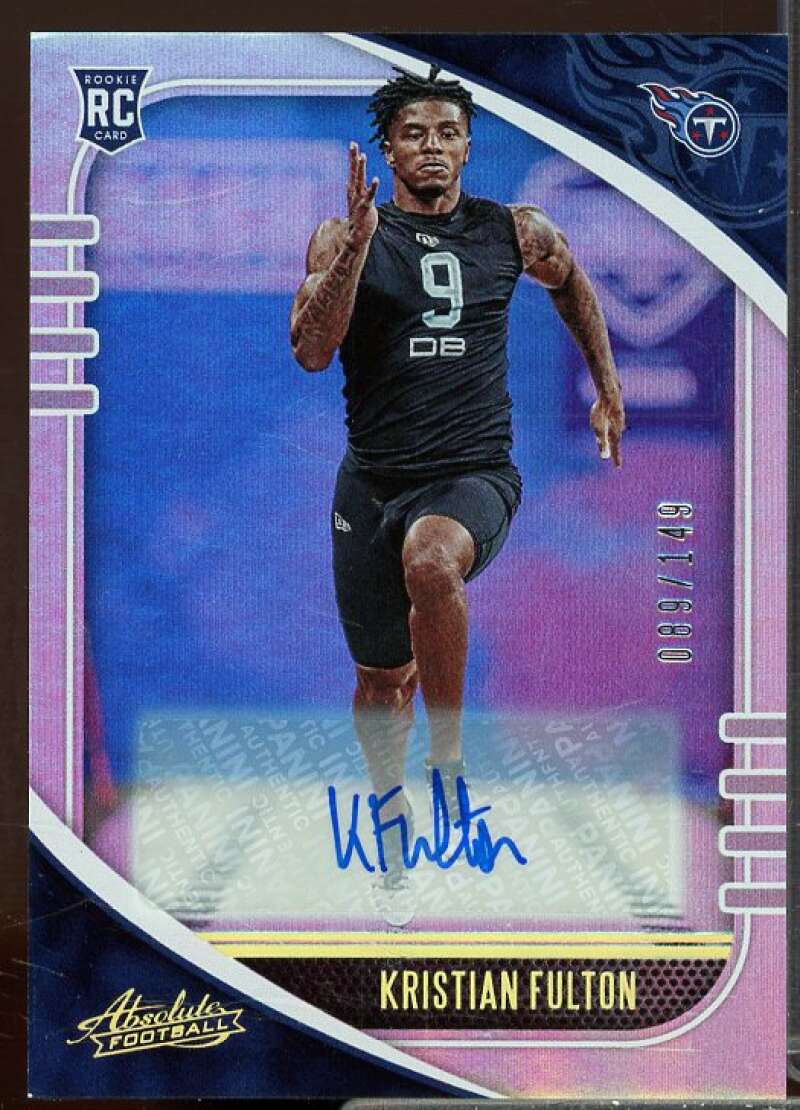 Kristian Fulton/149 Rookie Card 2020 Absolute Signature Rookies Spectrum #174  Image 1