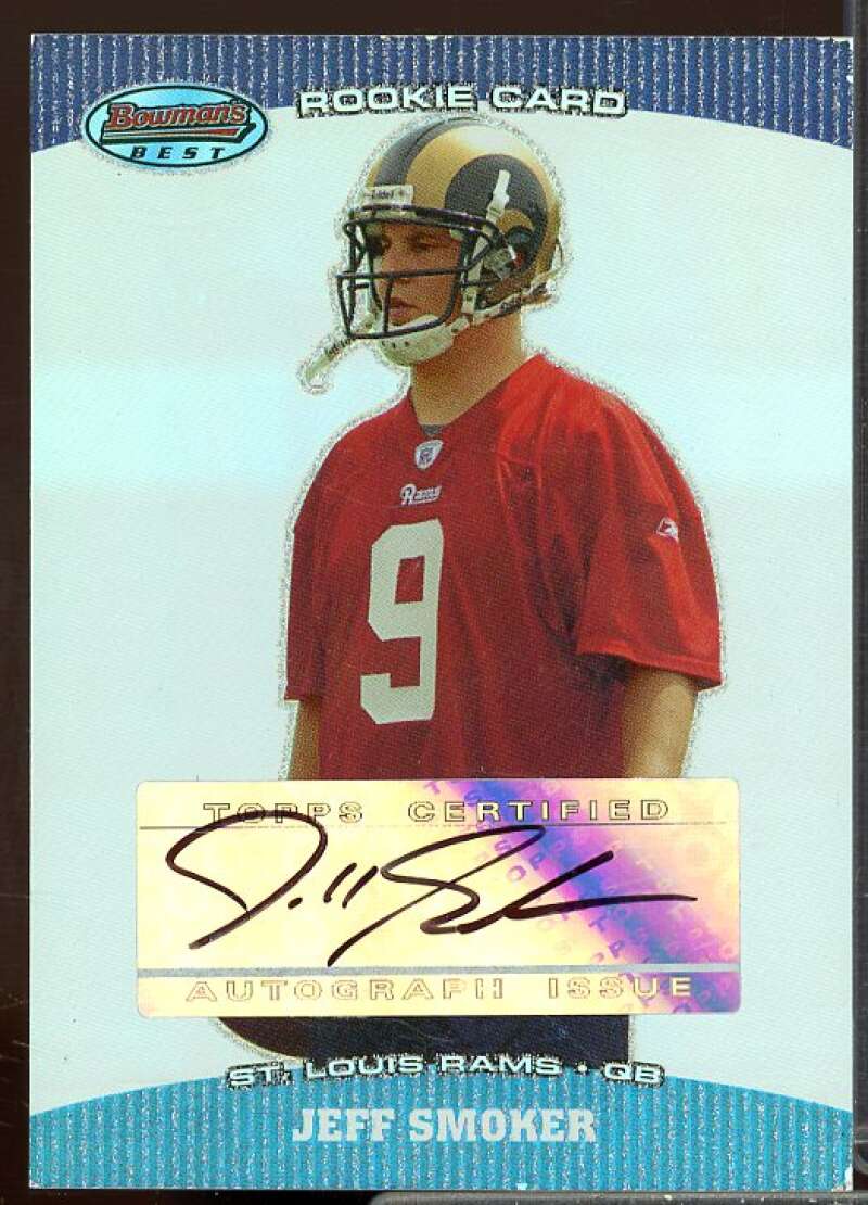 Jeff Smoker AU Rookie Card 2004 Bowman's Best Rookie #135  Image 1