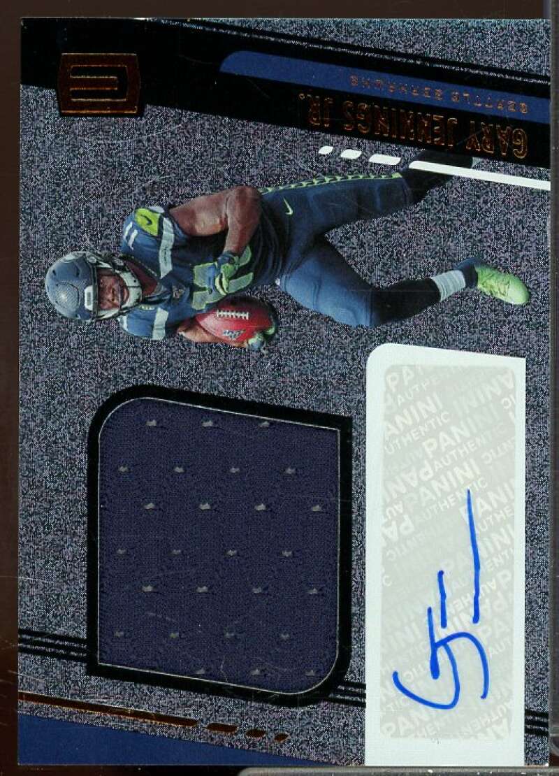 Gary Jennings Jr. JSY AU Rookie Card 2019 Panini Unparalleled Rookie #330  Image 1