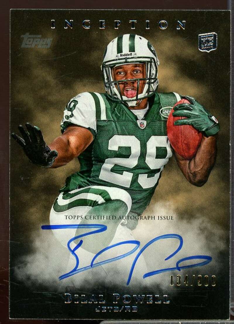 Bilal Powell AU/900 Rookie Card 2011 Topps Inception Rookie #132  Image 1