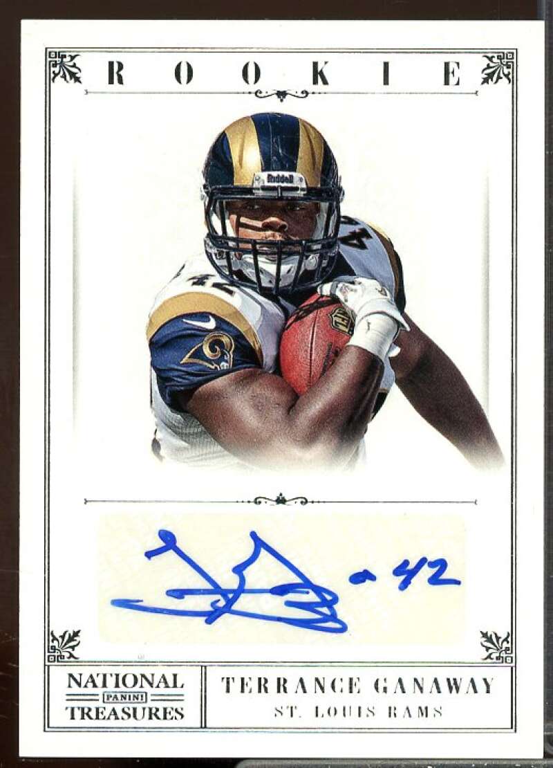 Terrance Ganaway AU Rookie Card 2012 Panini National Treasures Rookie #291  Image 1