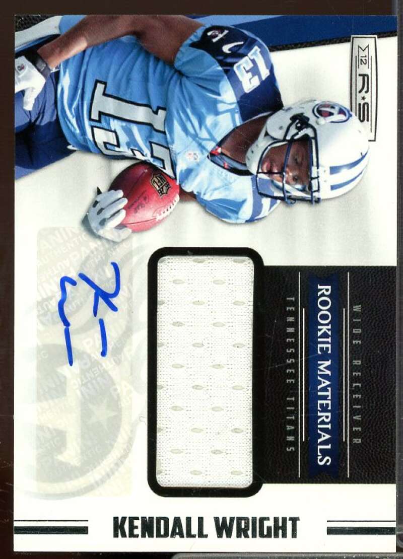 Kendall Wright JSY AU Rookie Card 2012 Rookies and Stars Rookie #222  Image 1