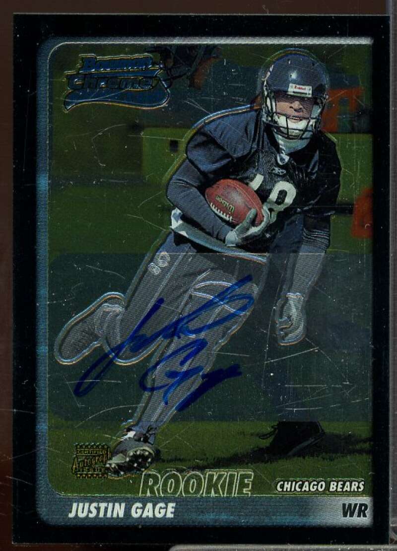 Justin Gage AU D Rookie Card 2003 Bowman Chrome Rookie #245  Image 1