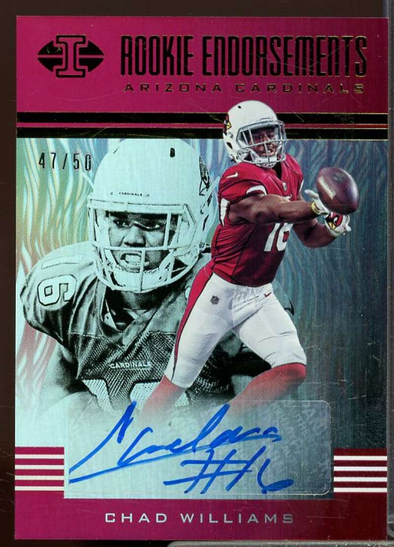 Chad Williams/50 Rookie Card 2017 Panini Illusions Rookie Endorsements Auto #11  Image 1