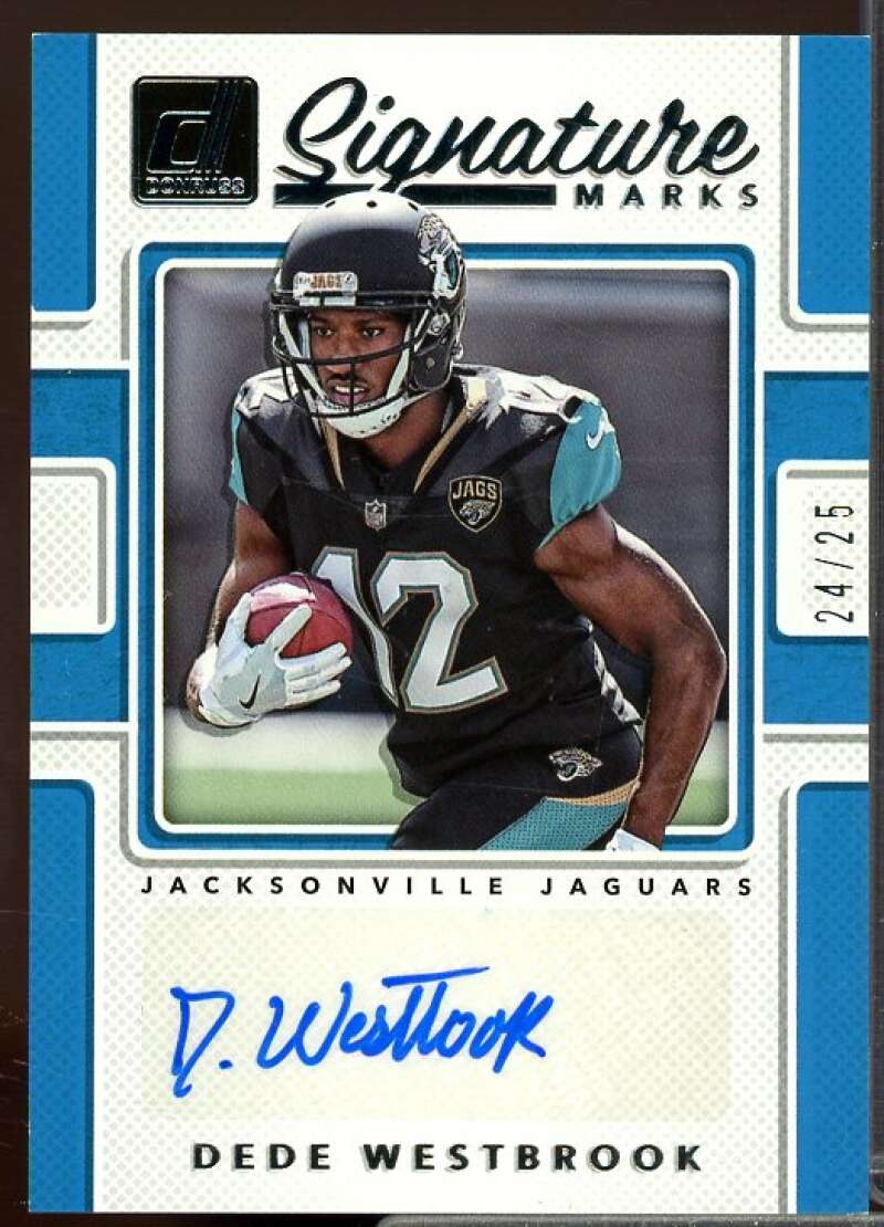 Dede Westbrook/25 Rookie Card 2017 Donruss Signature Marks Blue #77  Image 1