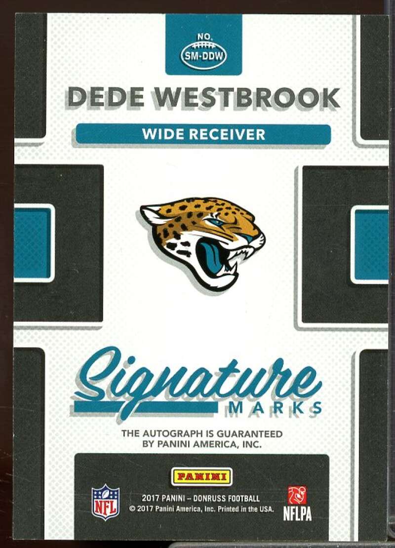 Dede Westbrook/25 Rookie Card 2017 Donruss Signature Marks Blue #77  Image 2