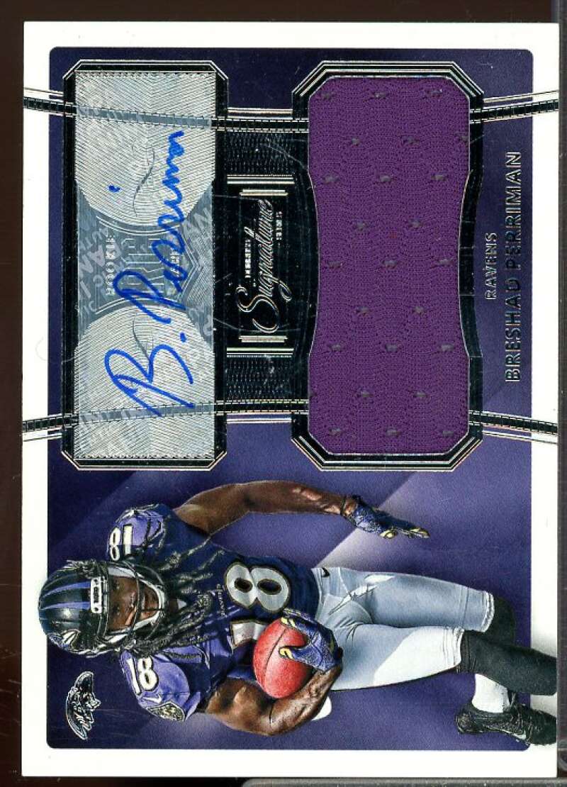 Breshad Perriman JSY AU Rookie Card 2015 Donruss Signature Series Rookie #489  Image 1
