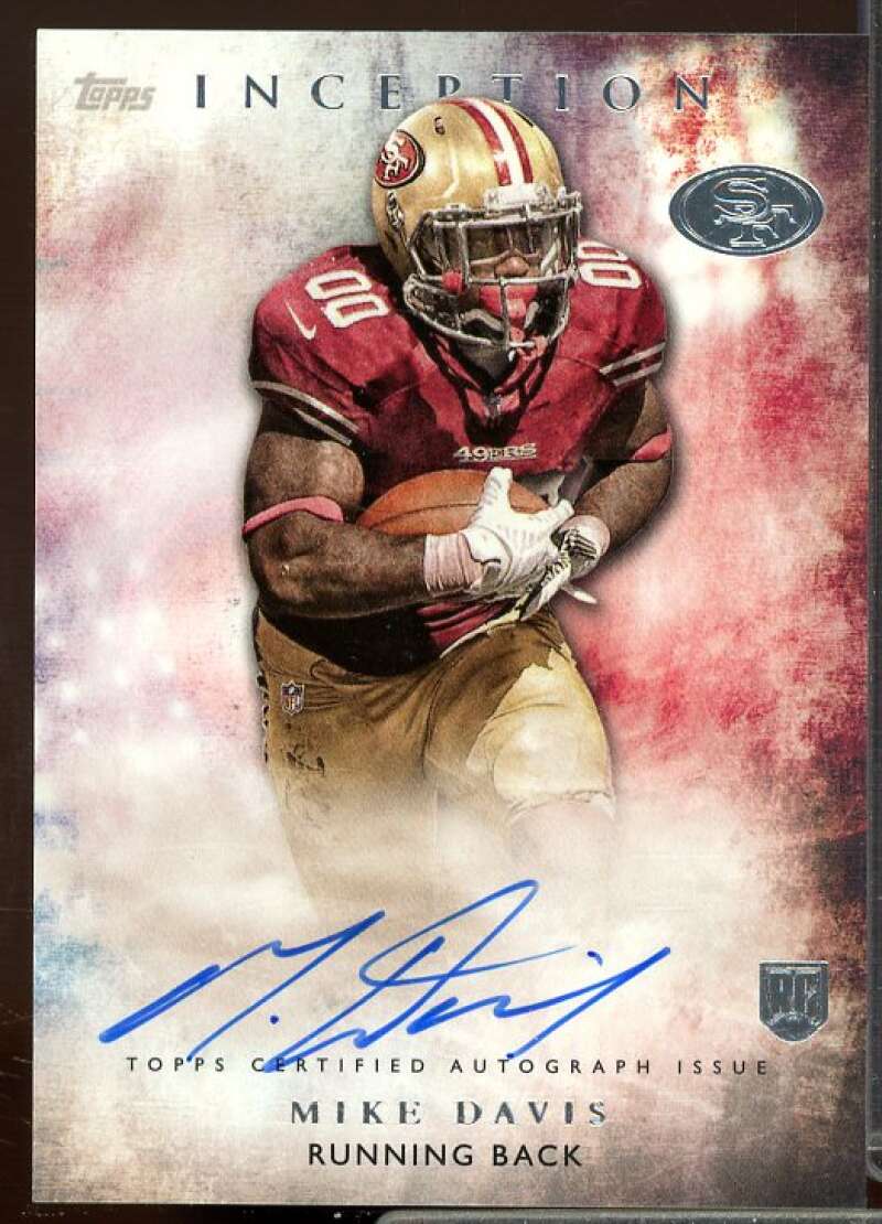 Mike Davis AU Rookie Card 2015 Topps Inception Rookie Auto #RA32  Image 1