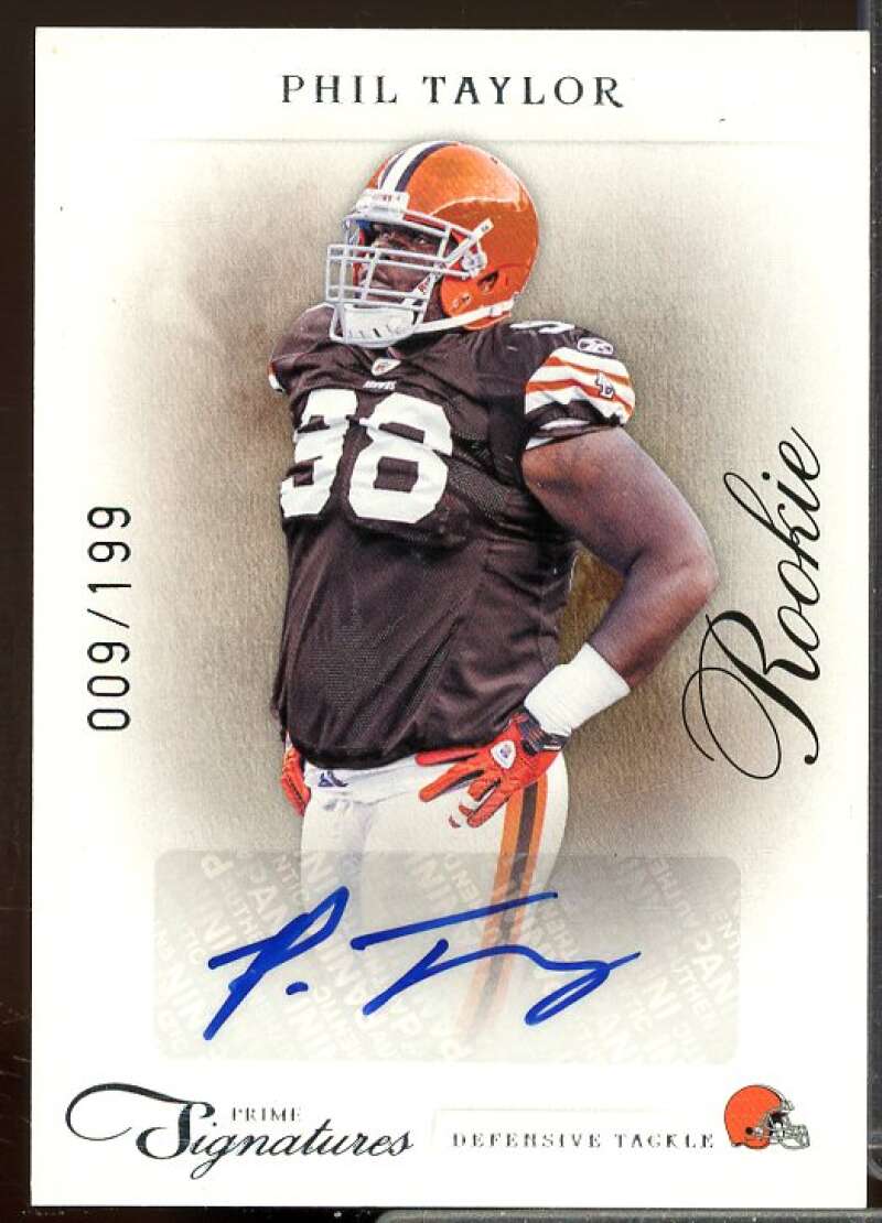 Phil Taylor AU/199 Rookie Card 2011 Prime Signatures Rookie #205  Image 1
