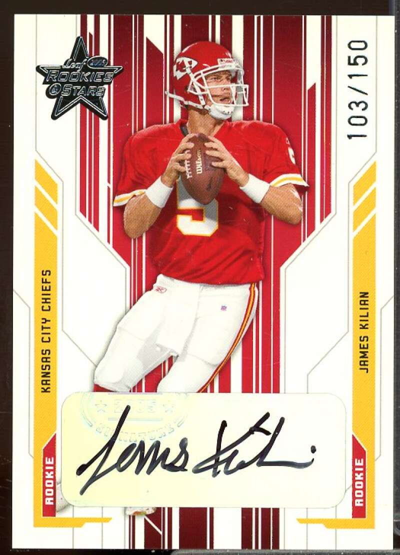 James Kilian Rookie Card 2005 Leaf Rookies and Stars Rookie Autographs #229  Image 1