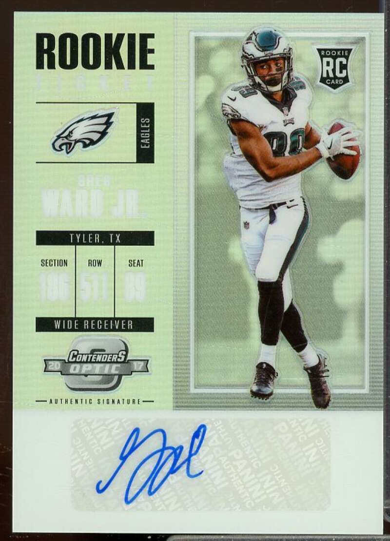 Greg Ward Jr. AU Rookie Card 2017 Panini Contenders Optic Rookie #145  Image 1