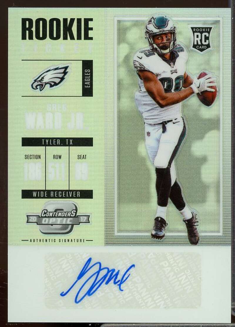 Greg Ward Jr. AU Rookie Card 2017 Panini Contenders Optic Rookie #145  Image 1
