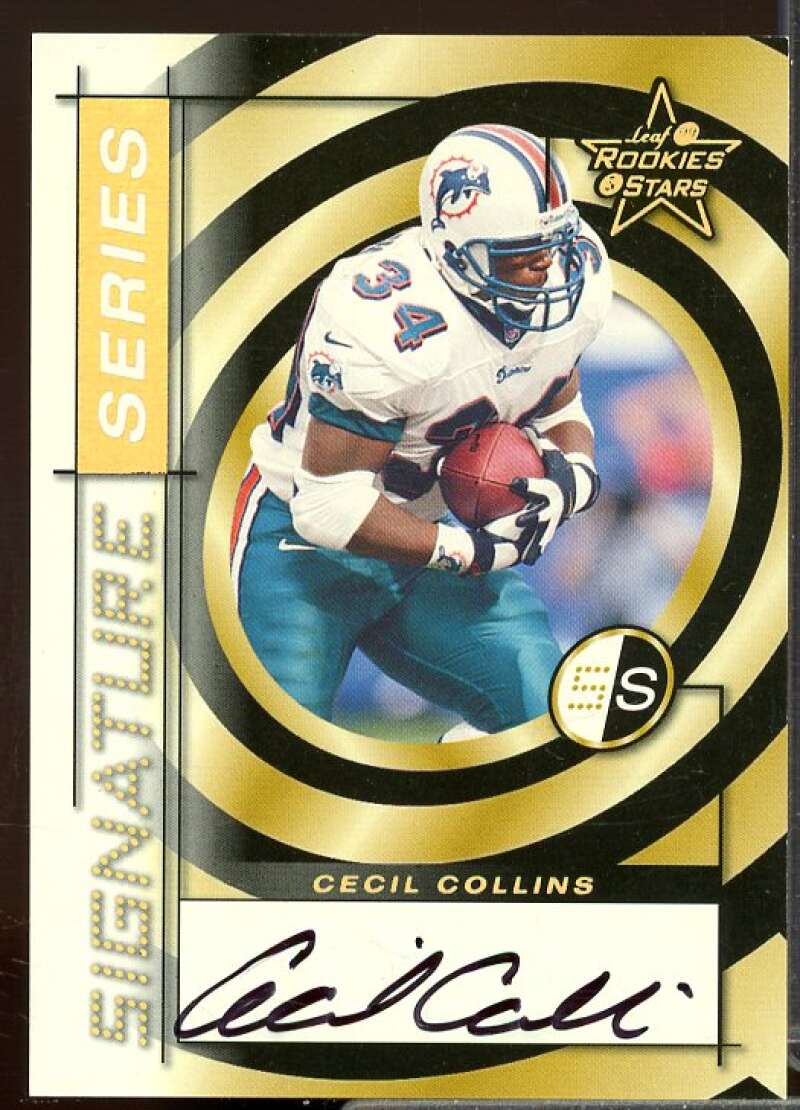 Cecil Collins Rookie Card 1999 Leaf Rookies and Stars Signature Series #SS14  Image 1