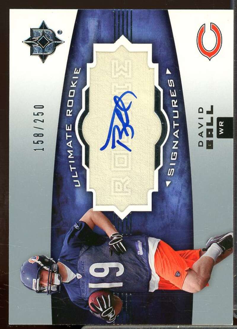 David Ball AU/250 Rookie Card 2007 Ultimate Collection Rookie #137  Image 1