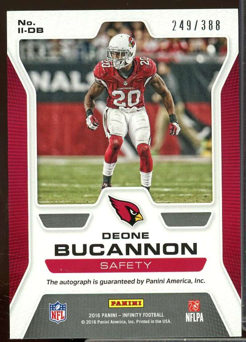 Deone Bucannon/388 Rookie Card 2016 Panini Infinity Infinite Ink Auto #3  Image 2