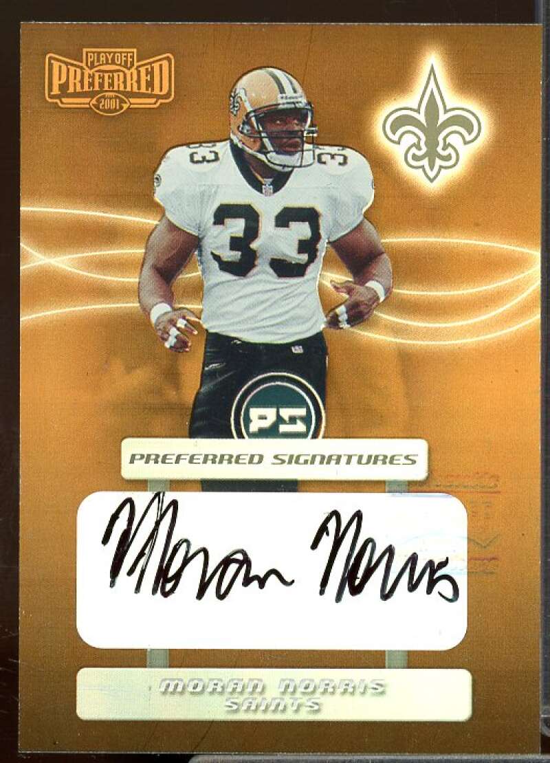 Moran Norris Rookie Card 2001 Playoff Preferred Signatures Bronze #103  Image 1