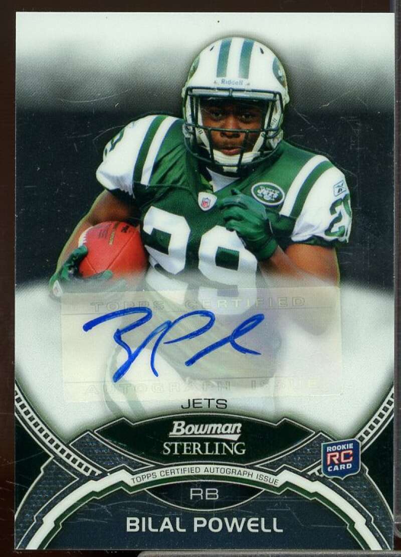 Bilal Powell AUTO Rookie Card 2011 Bowman Sterling Rookie #BSABP  Image 1