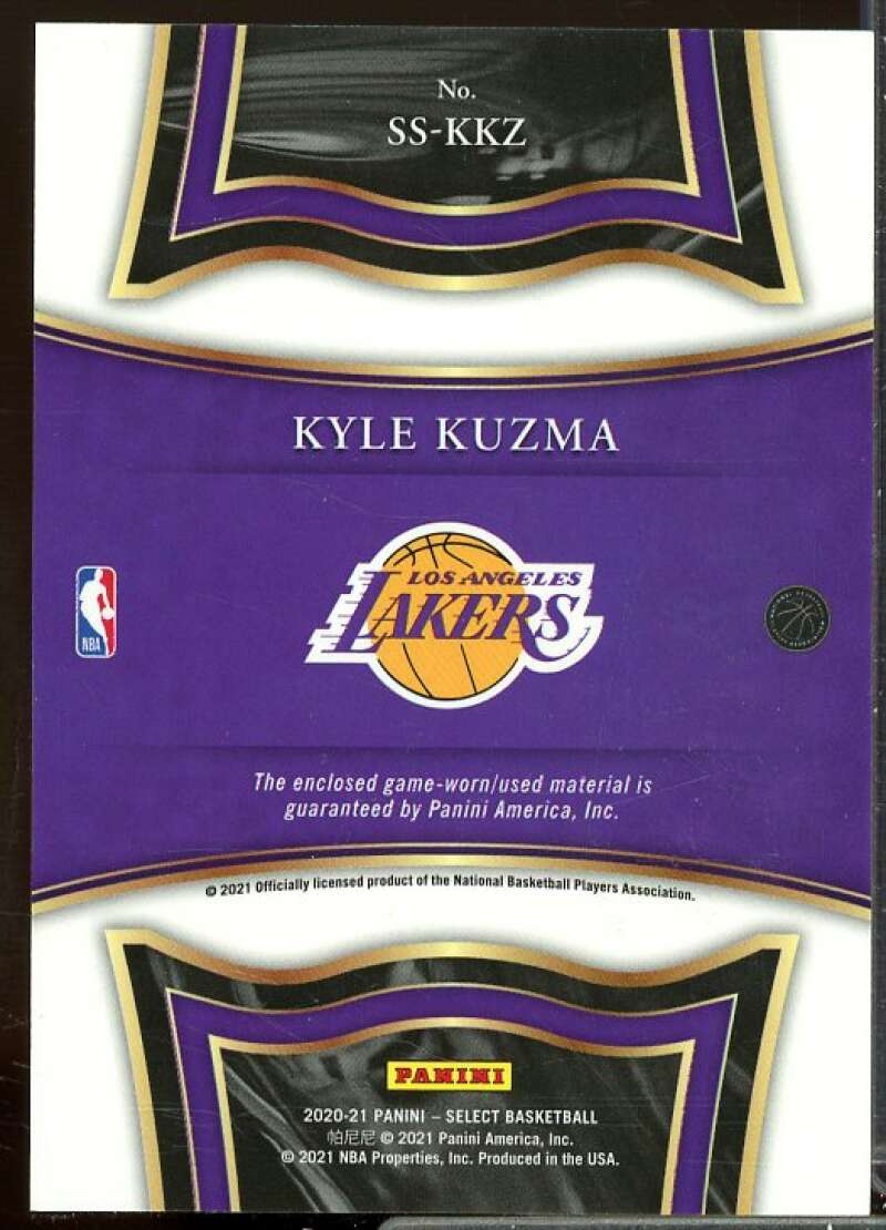 Kyle Kuzma Card 2020-21 Select Selective Swatches #35  Image 2