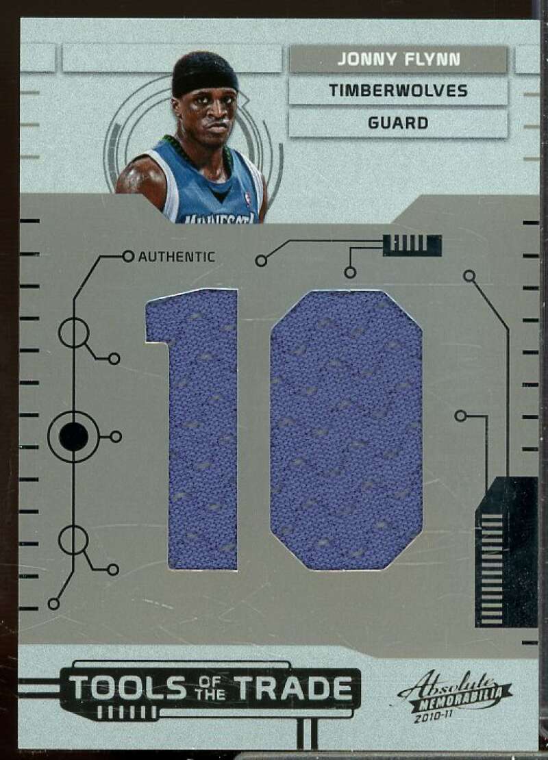 Jonny Flynn/49 2010-11 Absolute Tools Trade Materials Jumbo Jersey Numbers #8  Image 1