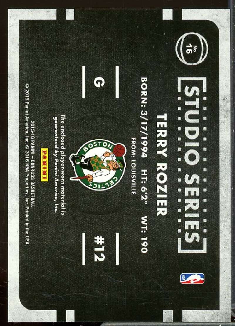 Terry Rozier Card 2015-16 Donruss Studio Series Rookie Jerseys #16  Image 2