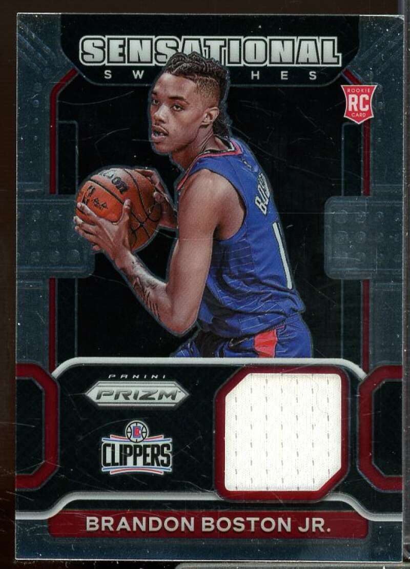 Brandon Boston Jr. Card 2021-22 Panini Prizm Sensational Swatches #97  Image 1