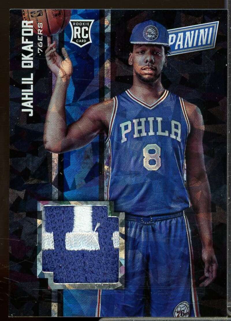 Jahlil Okafor 2015 Panini Black Friday Rookie Materials Jerseys Cracked Ice #11  Image 1