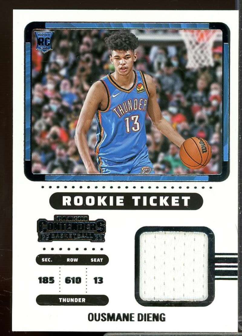 Ousmane Dieng Card 2022-23 Panini Contenders Rookie Ticket Swatches #20  Image 1
