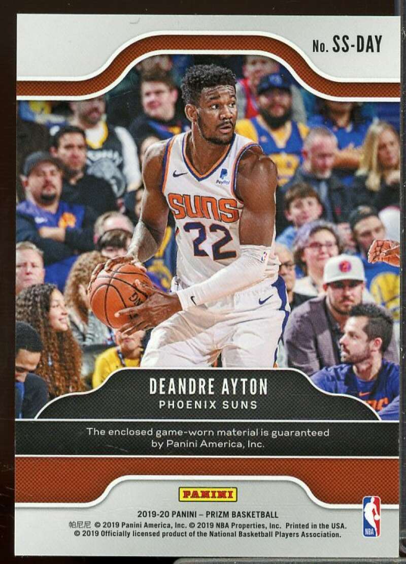 Deandre Ayton Card 2019-20 Panini Prizm Sensational Swatches #87  Image 2