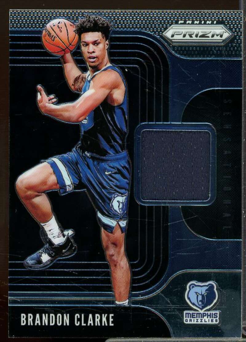 Brandon Clarke Rookie Card 2019-20 Panini Prizm Rookie Sensational Swatches #19  Image 1