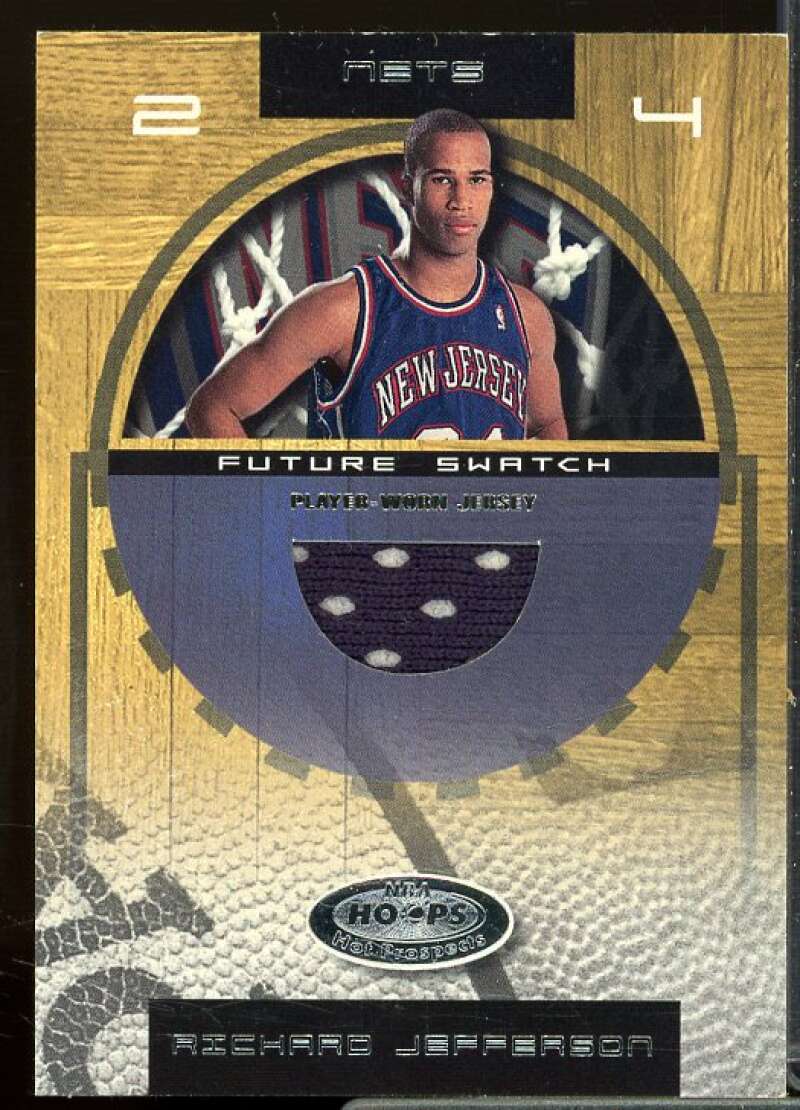 Richard Jefferson JSY Rookie Card 2001-02 Hoops Hot Prospects Rookie #93  Image 1