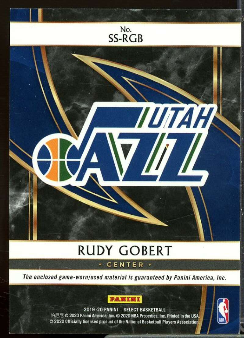 Rudy Gobert Card 2019-20 Select Swatches #20  Image 2