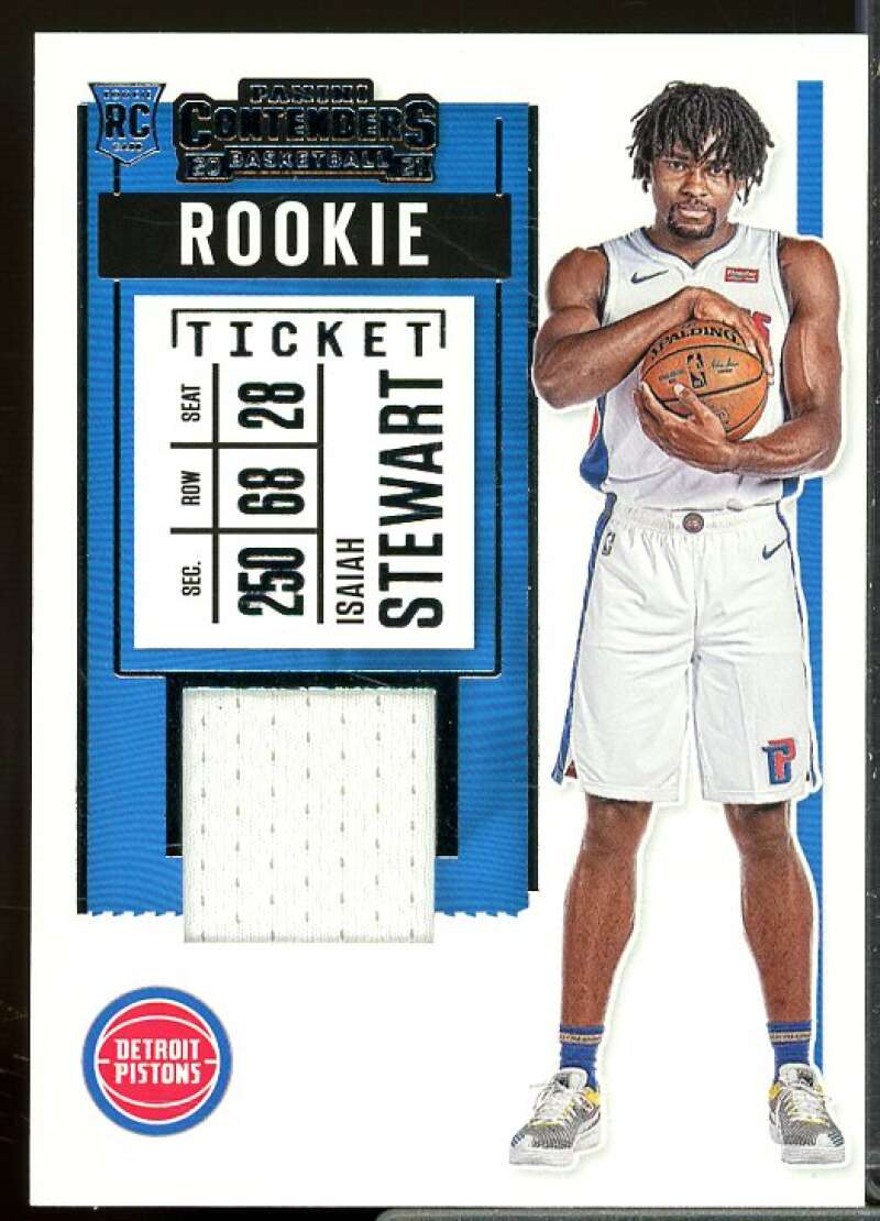 Isaiah Stewart Rookie Card 2020-21 Panini Contenders Rookie Ticket Swatches #24  Image 1
