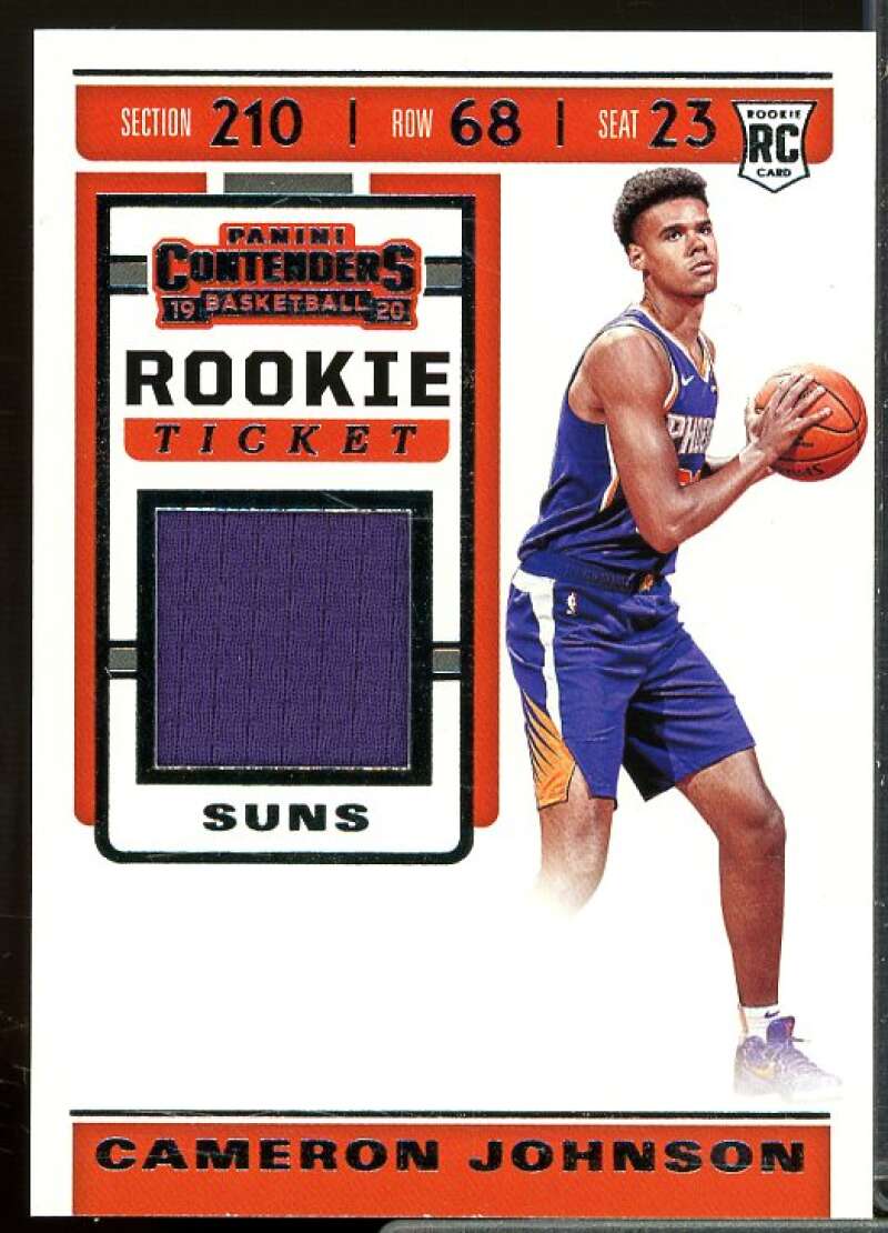 Cameron Johnson Rookie 2019-20 Panini Contenders Rookie Ticket Swatches #12  Image 1